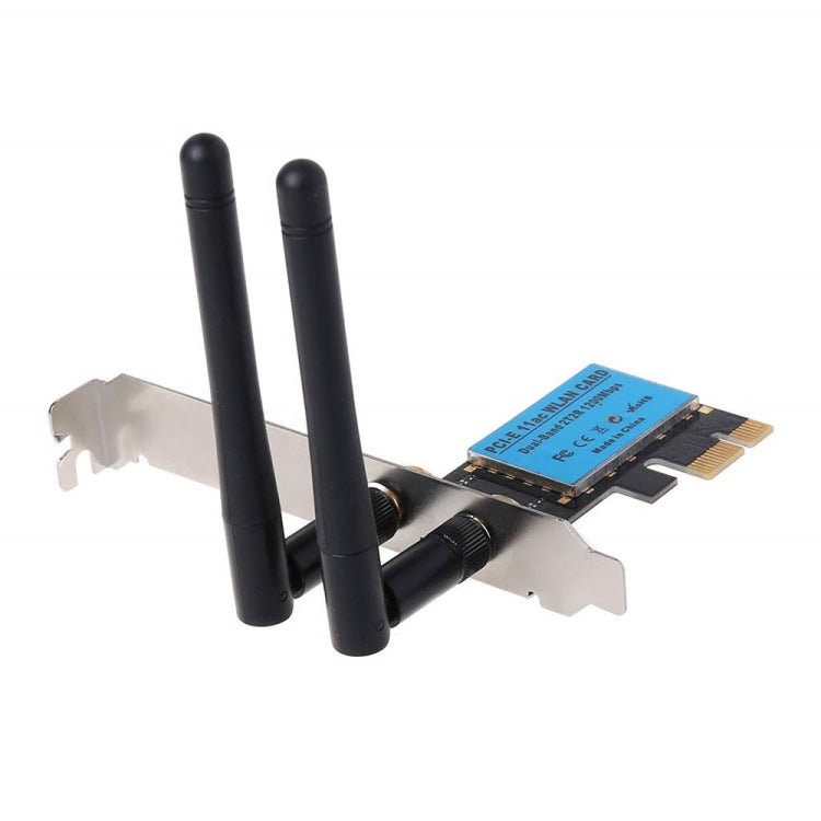 1200Mbps 5G / 2.4G Dual Band PCIe Wireless Network Card 1200Mbps 5G / 2.4G Dual Band PCIe Wireless Network Card